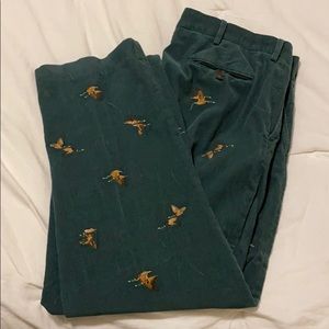 Polo embroidered corduroys with mallards